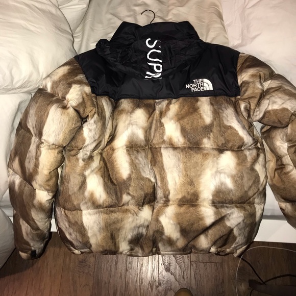 Supreme North Face F/W13 Nupste brown fur print - Picture 2 of 8